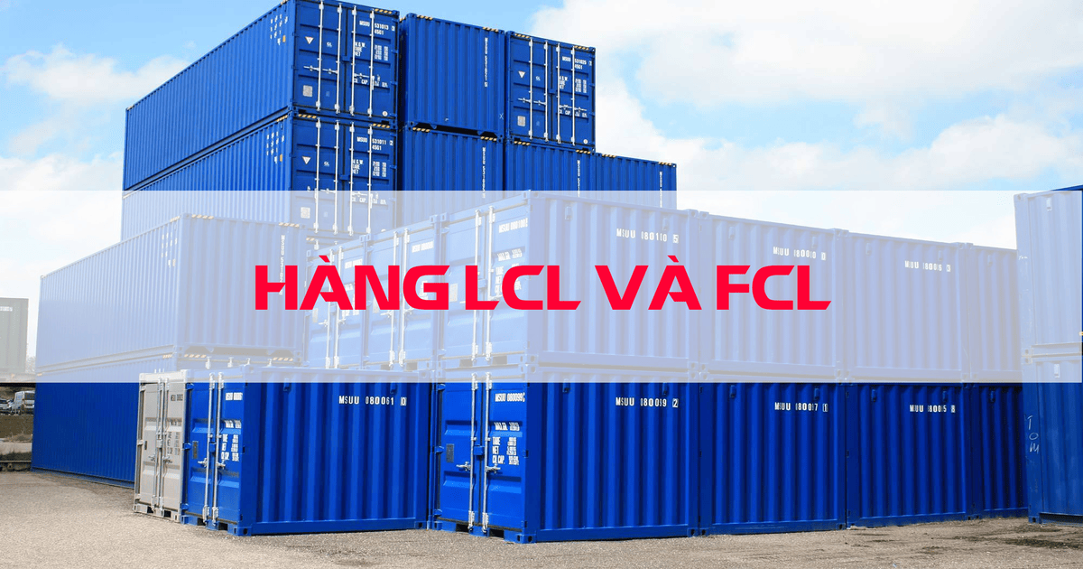 Hàng LCL là gì? Sự khác biệt giữa hàng LCL và hàng FCL