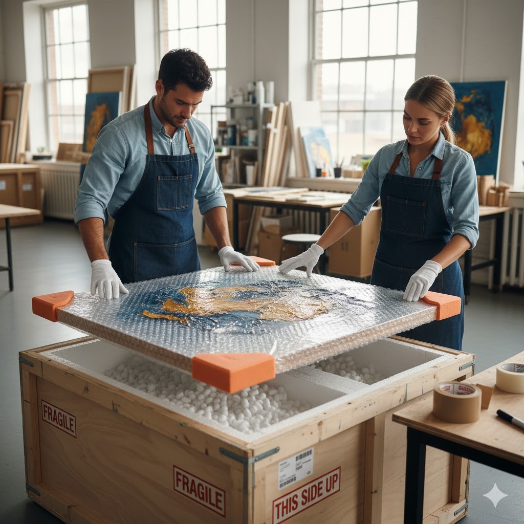 Bí quyết đóng gói và vận chuyển tranh nghệ thuật không bị hư hỏng