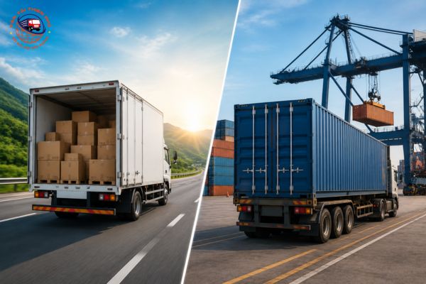 So sánh vận chuyển hàng hóa bằng xe tải và container - ảnh 2